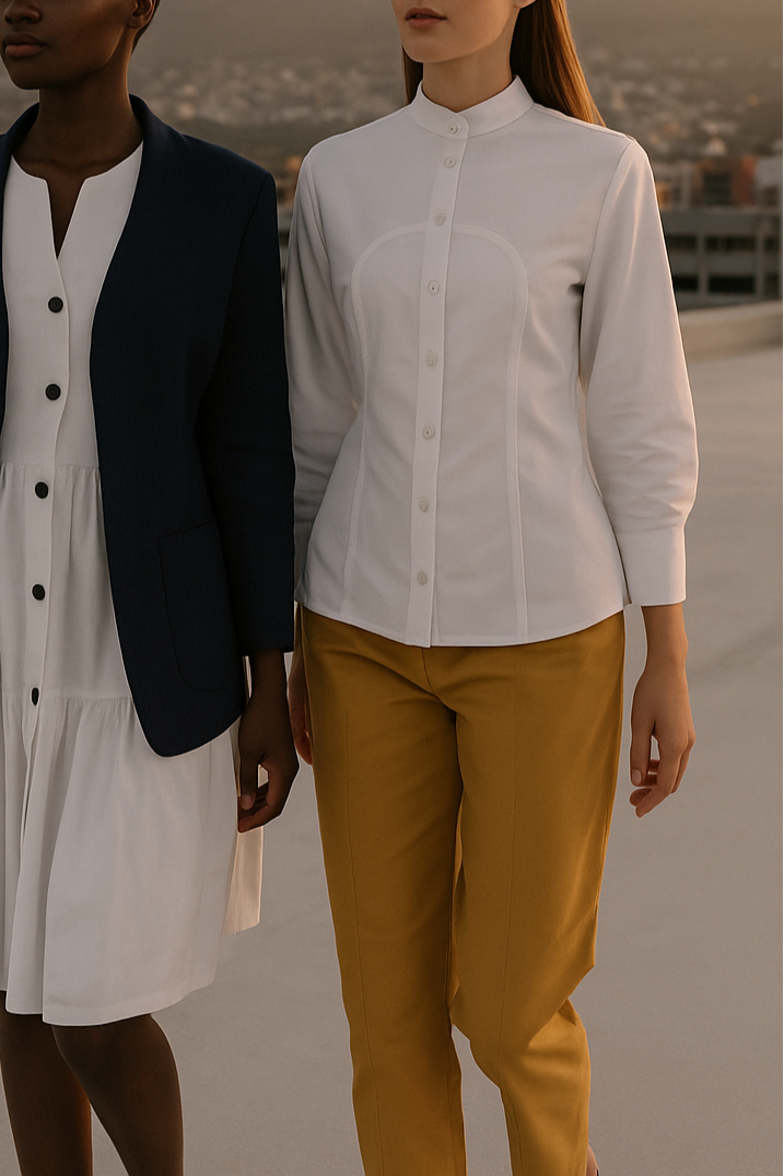 White Panel Shirt
