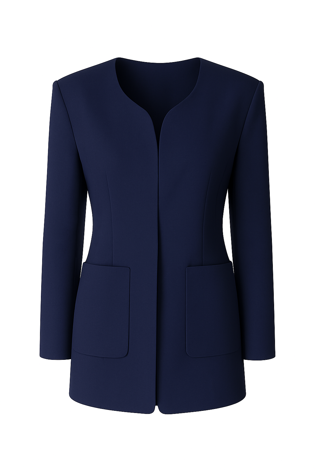 Collarless Blazer