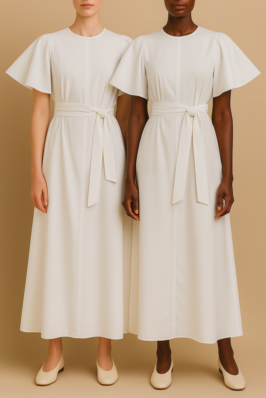 Flutter Sleeve Dress