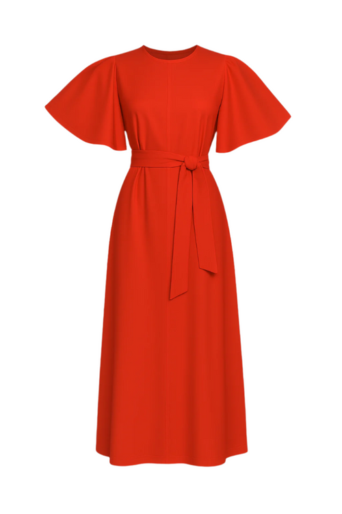 Flutter Sleeve Dress
